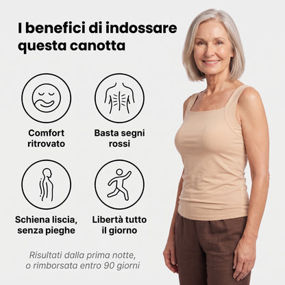 La canotta che sostituisce il reggiseno