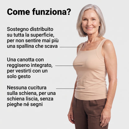 La canotta che sostituisce il reggiseno